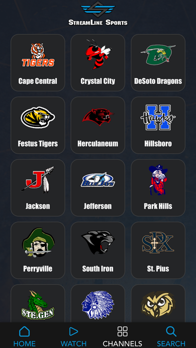 StreamLine Sports Screenshot