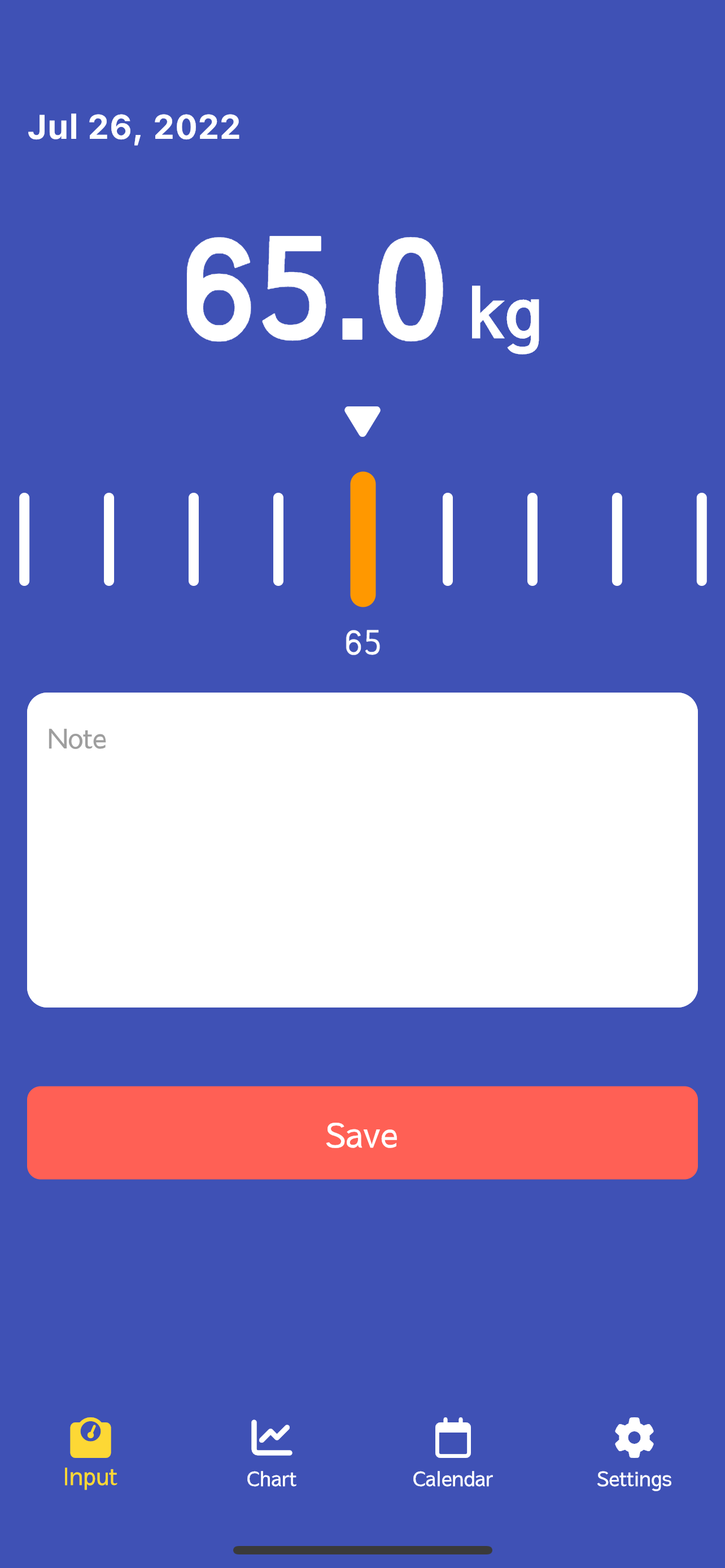 Body Weight Notepad
