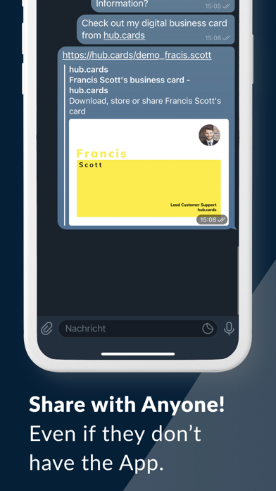 Business Cards from hub.cards Screenshot