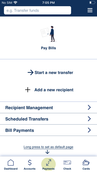 Fidelis Mobile Bank App Screenshot