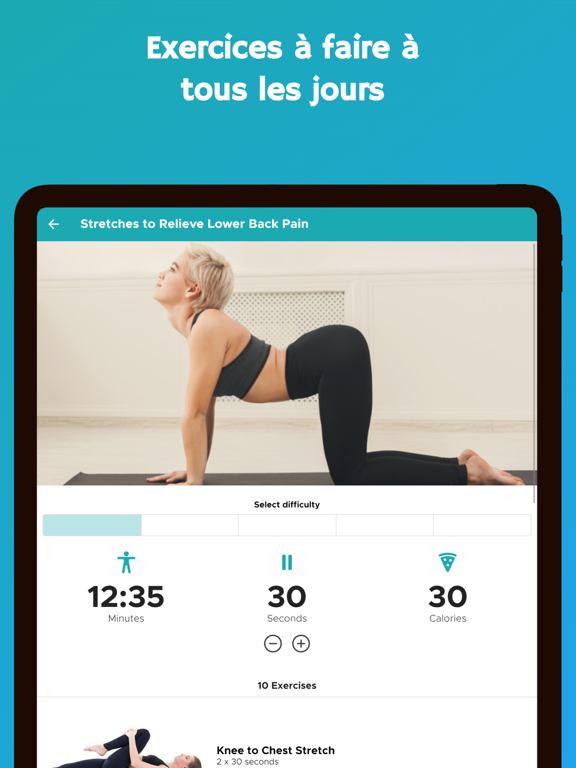 Screenshot #6 pour Mal de Dos - Exercices