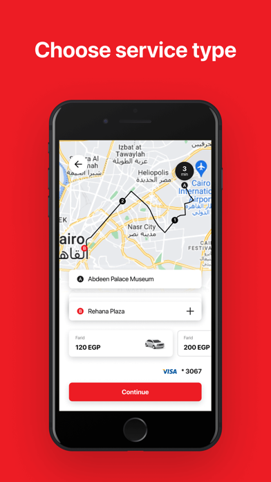 Farid TAXI Egypt: Book a Car! Screenshot