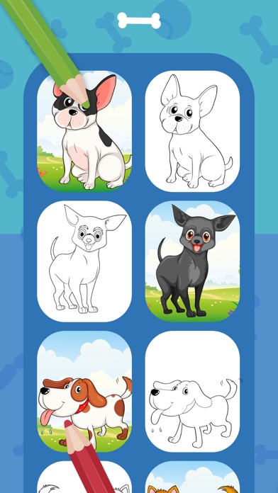 Dogs Coloring Book Collection Screenshot