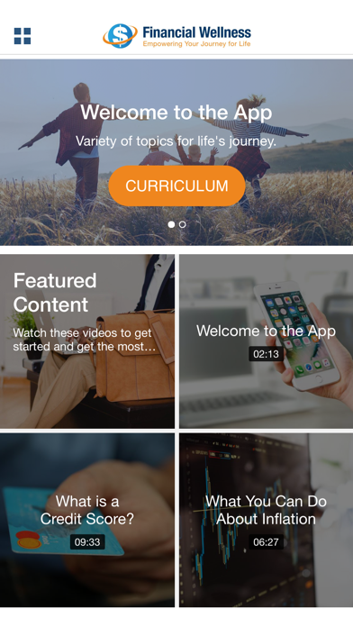 Financial Wellness Mobile Screenshot