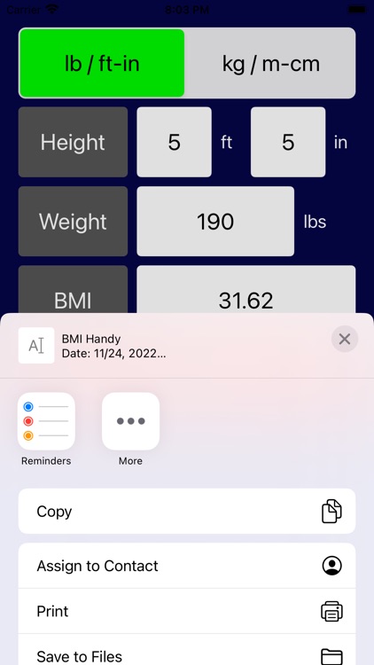 BMI Handy screenshot-5