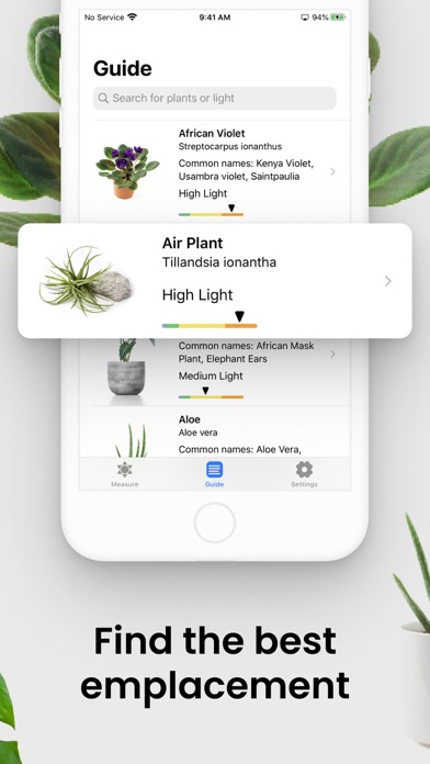 Plant Light Meter Screenshot