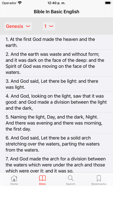 Bible in Basic English, BBE Screenshot