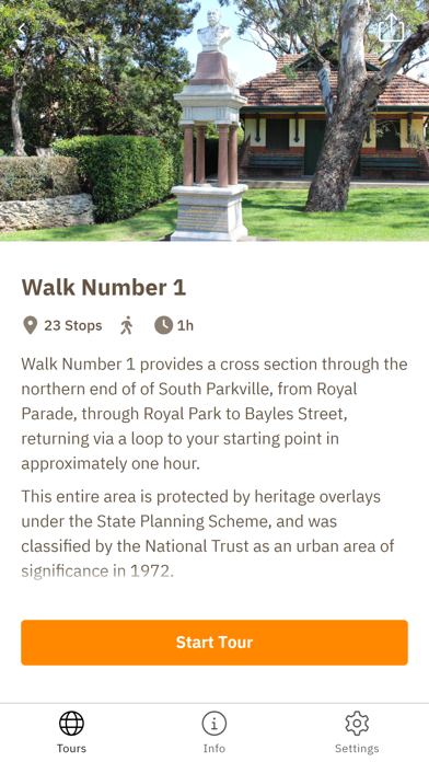 Parkville Heritage Walks Screenshot