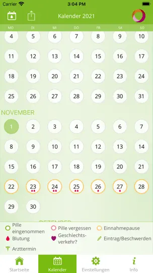 Screenshot von Pillenalarm+ DE auf dem iPhone 4