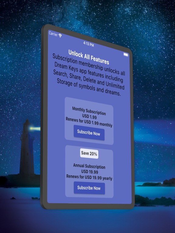 Dream Keys iPad screenshot 6 - Lifestyle app