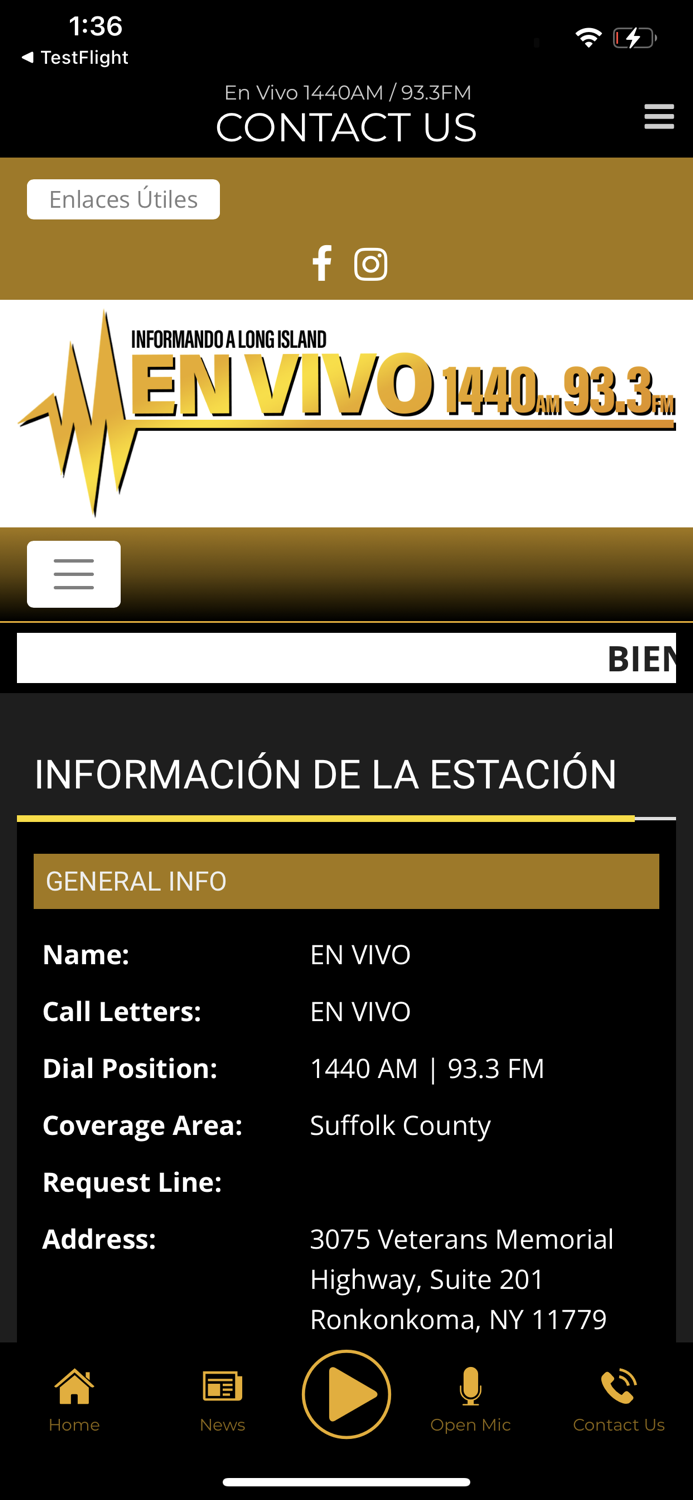 En Vivo 1440AM / 93.3FM