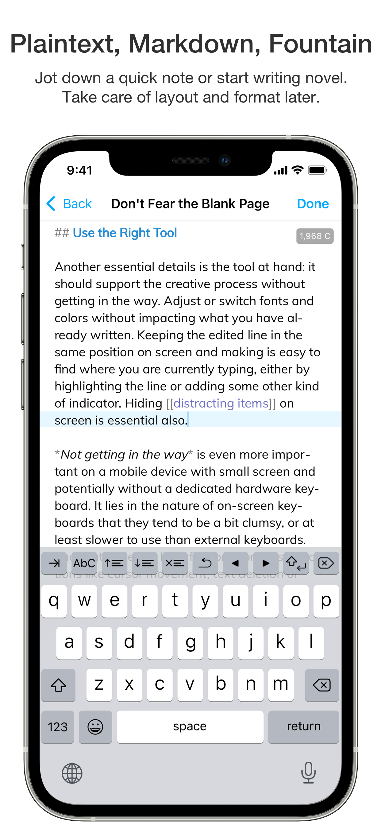 Notebooks – Write and Organize