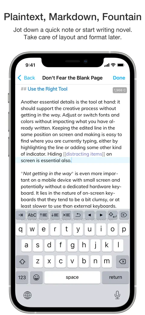 Notebooks – Write and Organize