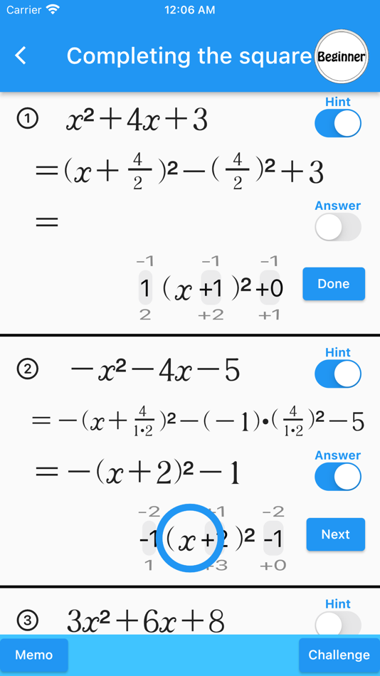 #5. Quadratic(Math Drills) (iOS) 由: 郷 田村