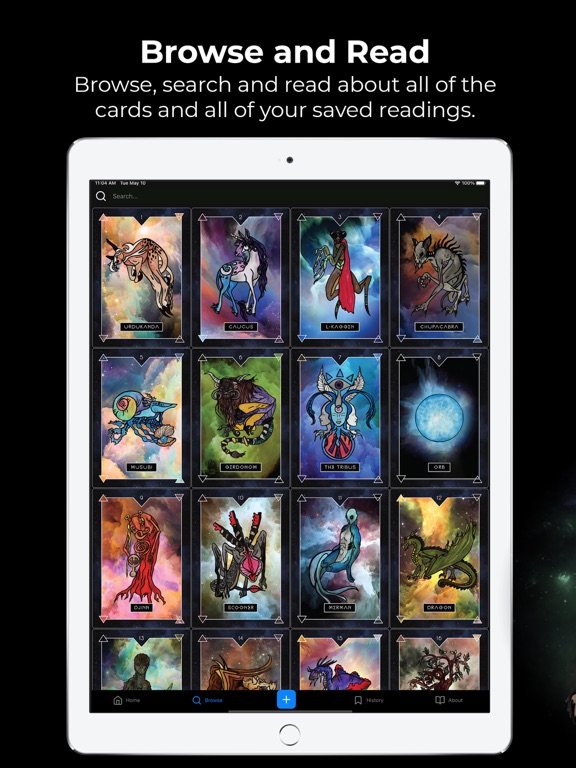 Aether Creature Cards iPad screenshot 5 - Entertainment app