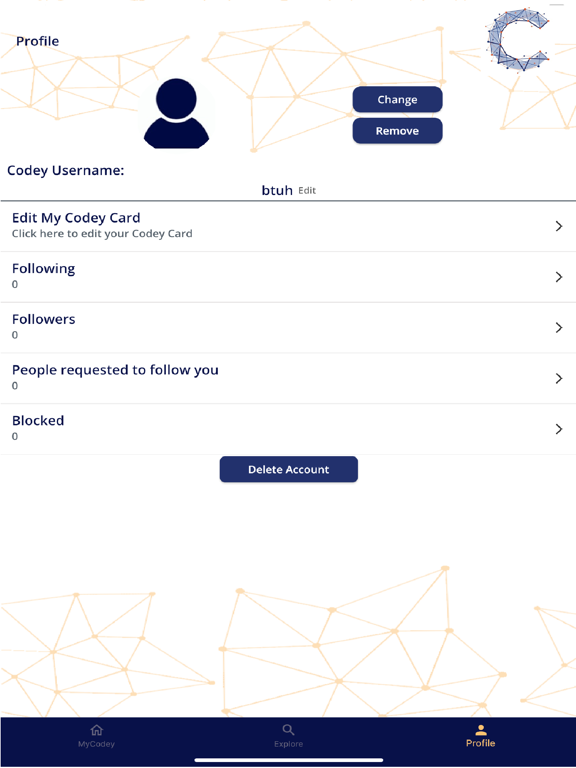 CODEY Social iPad screenshot 4 - Social Networking app