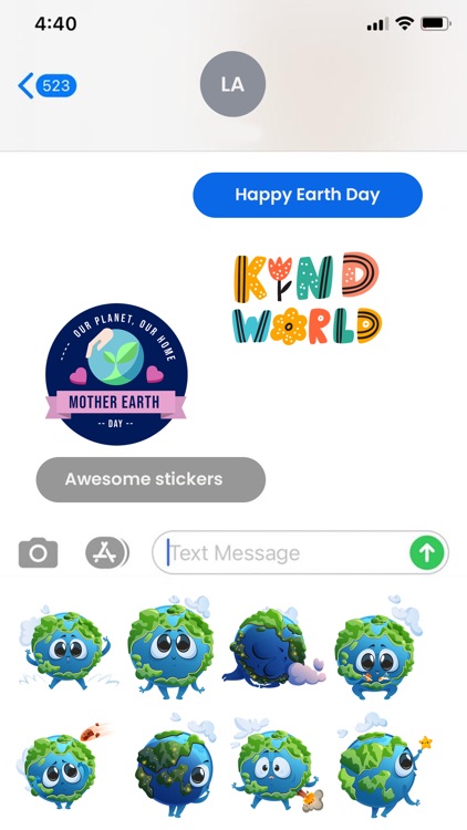 Mother Earth Day Stickers