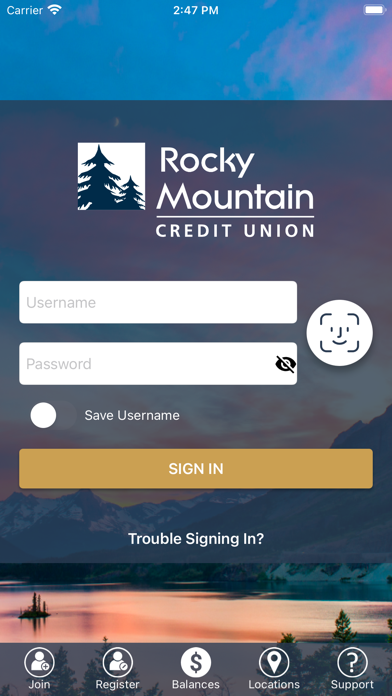 Rocky Mountain CU Mobile Screenshot