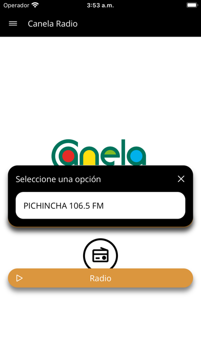 Canela Radio Screenshot
