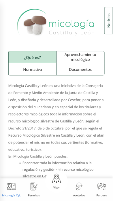 Micología CyL Screenshot