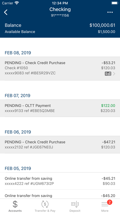 Peshtigo National Bank Screenshot
