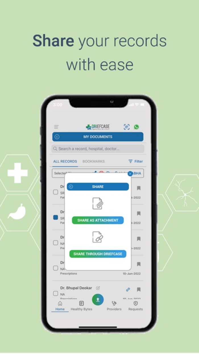 Driefcase ABHA, Health Records