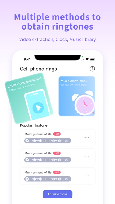 Ringtones hd-the ring app Screenshot