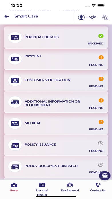 SBI Life Smart Care Screenshot