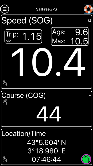 Screenshot #1 pour SailFreeGPS