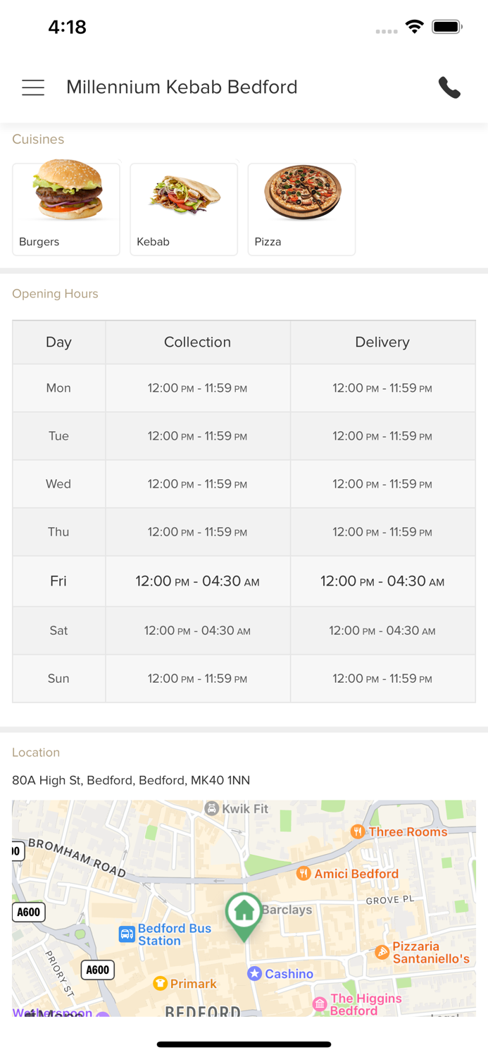 Millennium Kebab Bedford