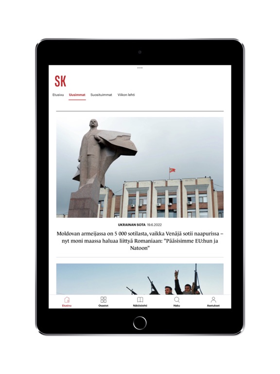 Screenshot #1 for Suomen Kuvalehti