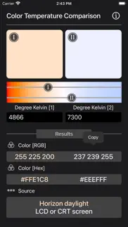 color temperature comparison iphone screenshot 2