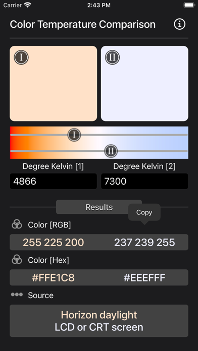 Color Temperature Comparisonのおすすめ画像2