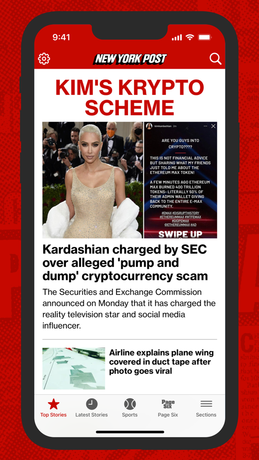 New York Post for iPhone - 3.2.35 - (iOS)