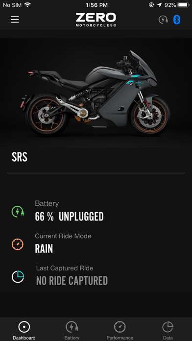 Zero Motorcycles NextGen Screenshot