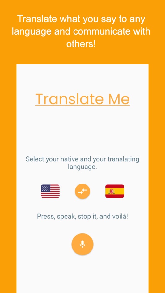 #1. Translate Me! Talk with anyone (iOS) Podle: Mario Luque