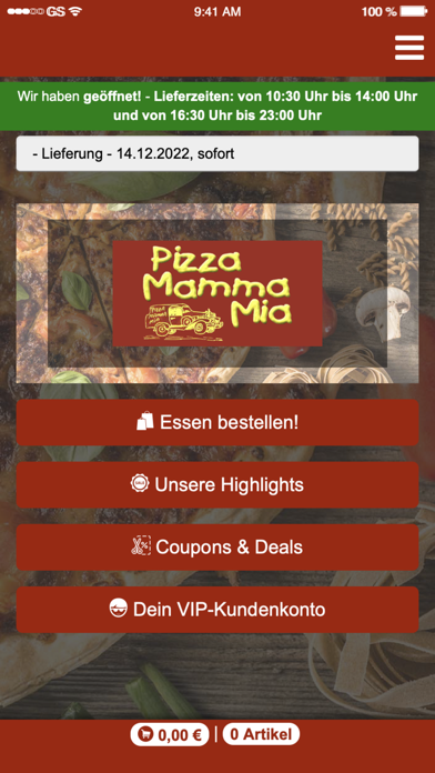 Pizza Mamma Mia Holzgerlingen Screenshot