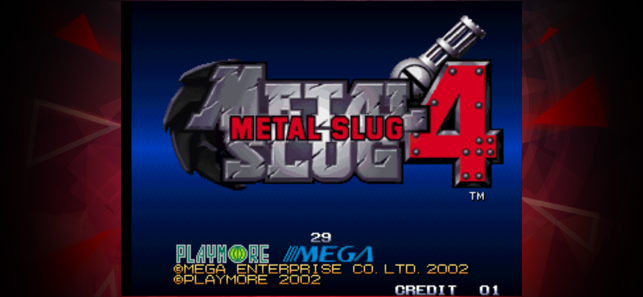 Snímek obrazovky METAL SLUG 4 ACA NEOGEO