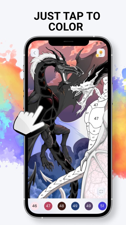 Coloring book Color by number screenshot-3