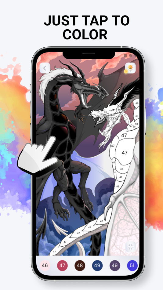 #4. Coloring book Color by number (iOS) 由: AVIRISE LIMITED (CY)