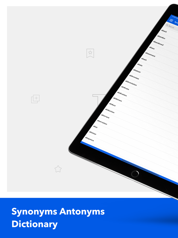 Synonyms and Antonyms Dictionary