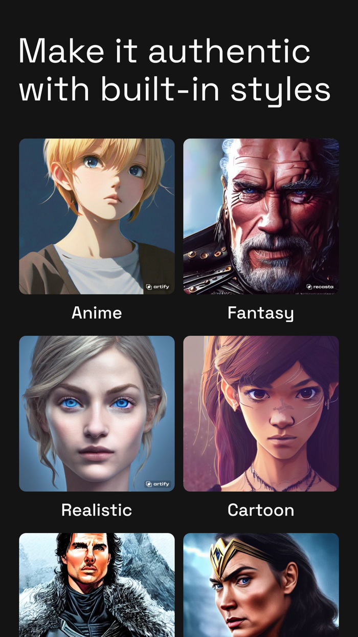 Recasty AI celebs mashups