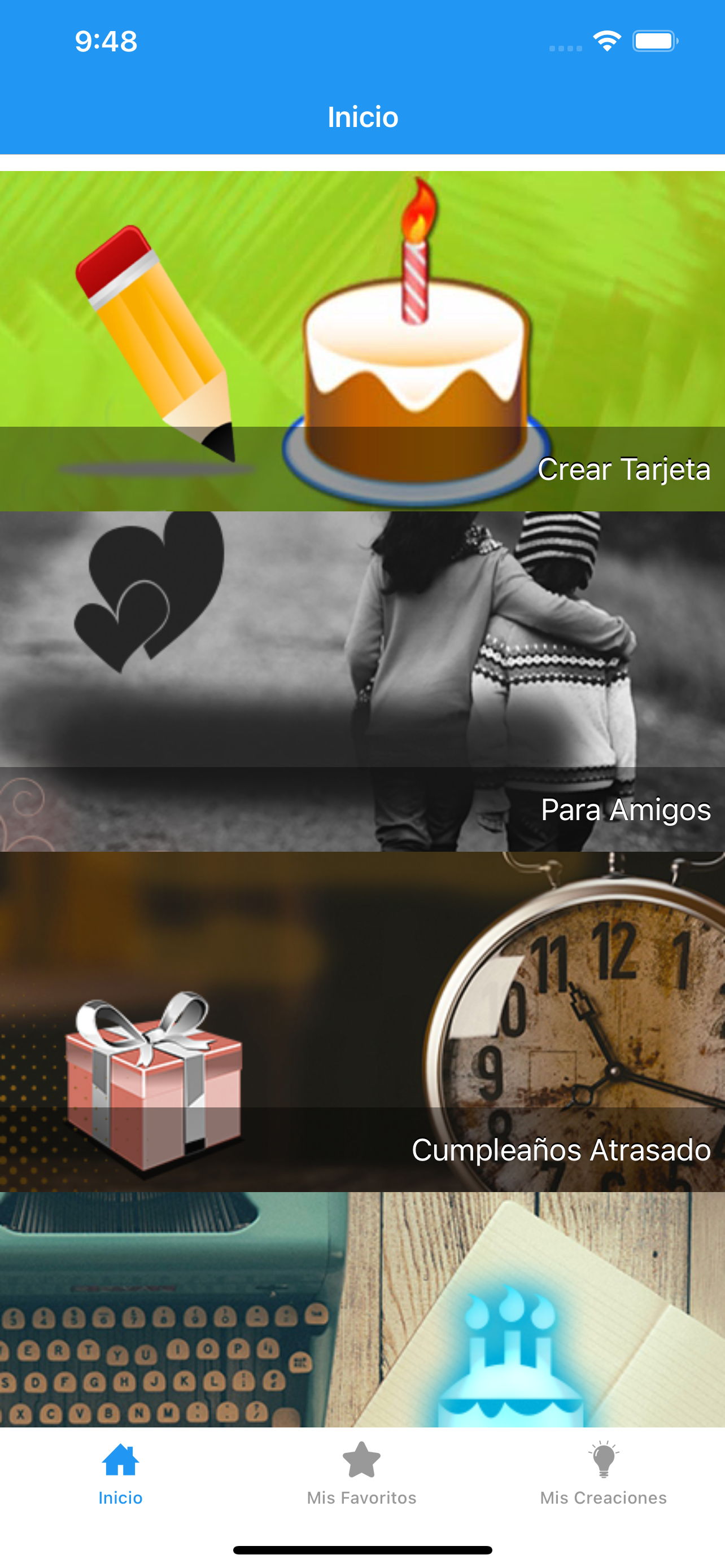 Tarjetas de Cumpleaños Bonitas
