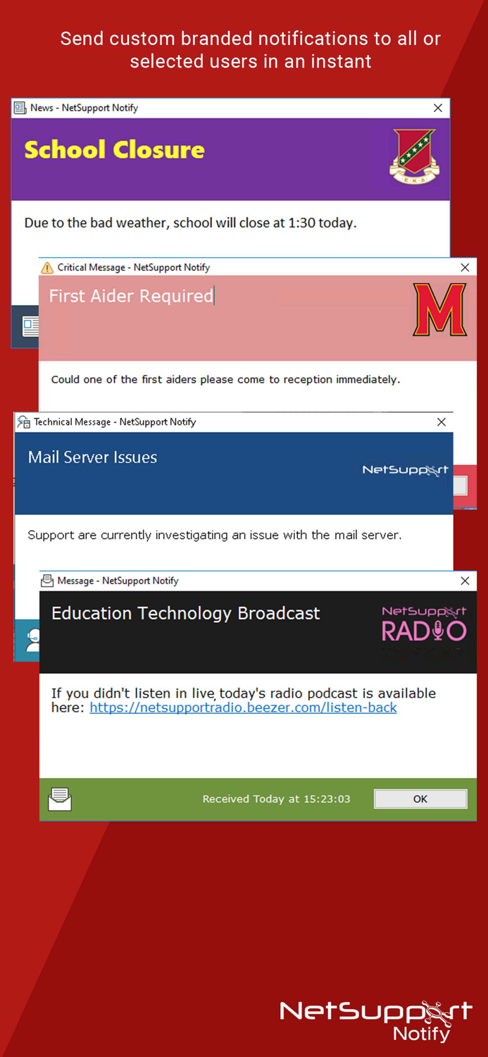 NetSupport Notify Console