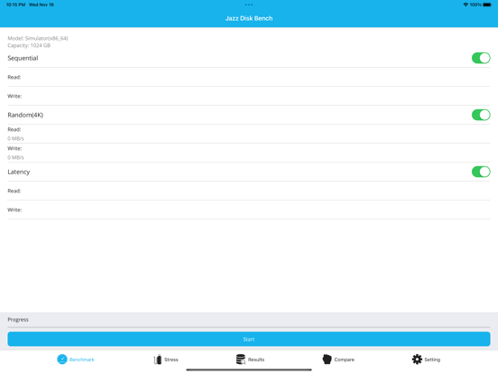 Screenshot #4 pour Jazz Disk Bench Pro