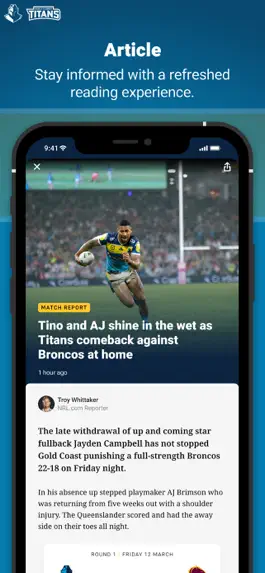 Game screenshot Gold Coast Titans apk