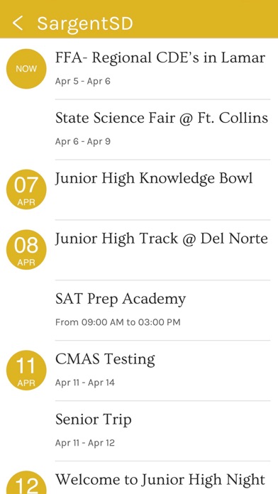 Sargent School District Screenshot