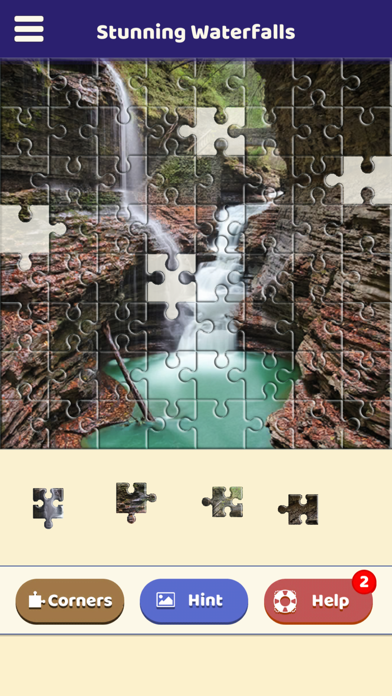 Stunning Waterfalls Puzzle Screenshot