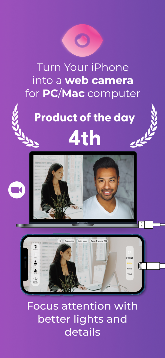 GetCam iOS webcam for PC and Mac