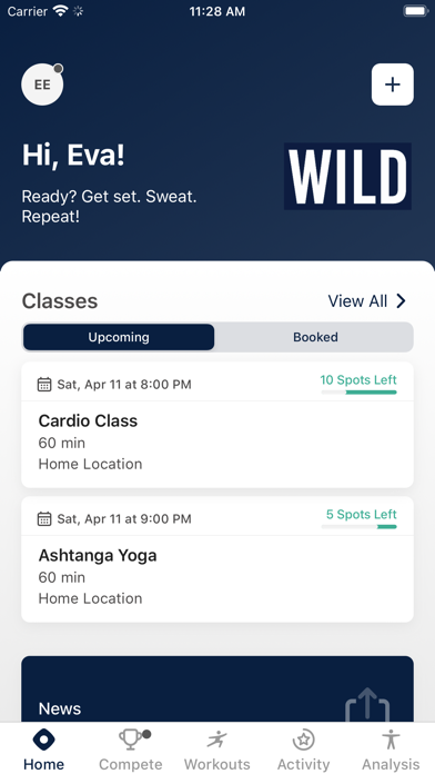 RiverWild Fitness Screenshot